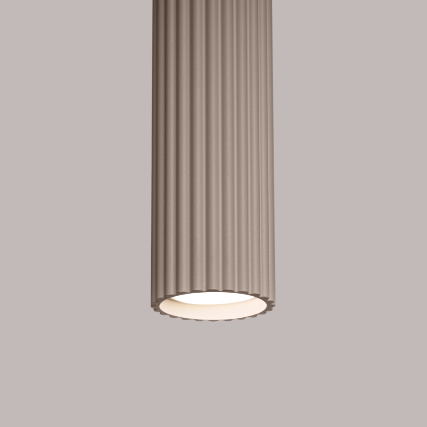 Brilagi - Ljuskrona med textilsladd CRESTO 1xGU10/10W/230V taupe