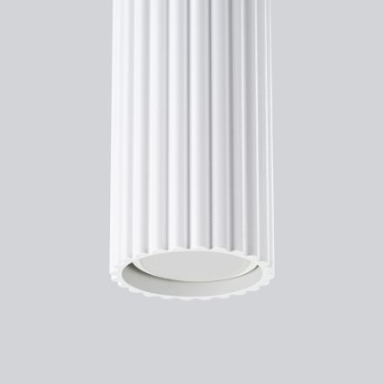 Brilagi - Ljuskrona med textilsladd CRESTO 1xGU10/10W/230V vit