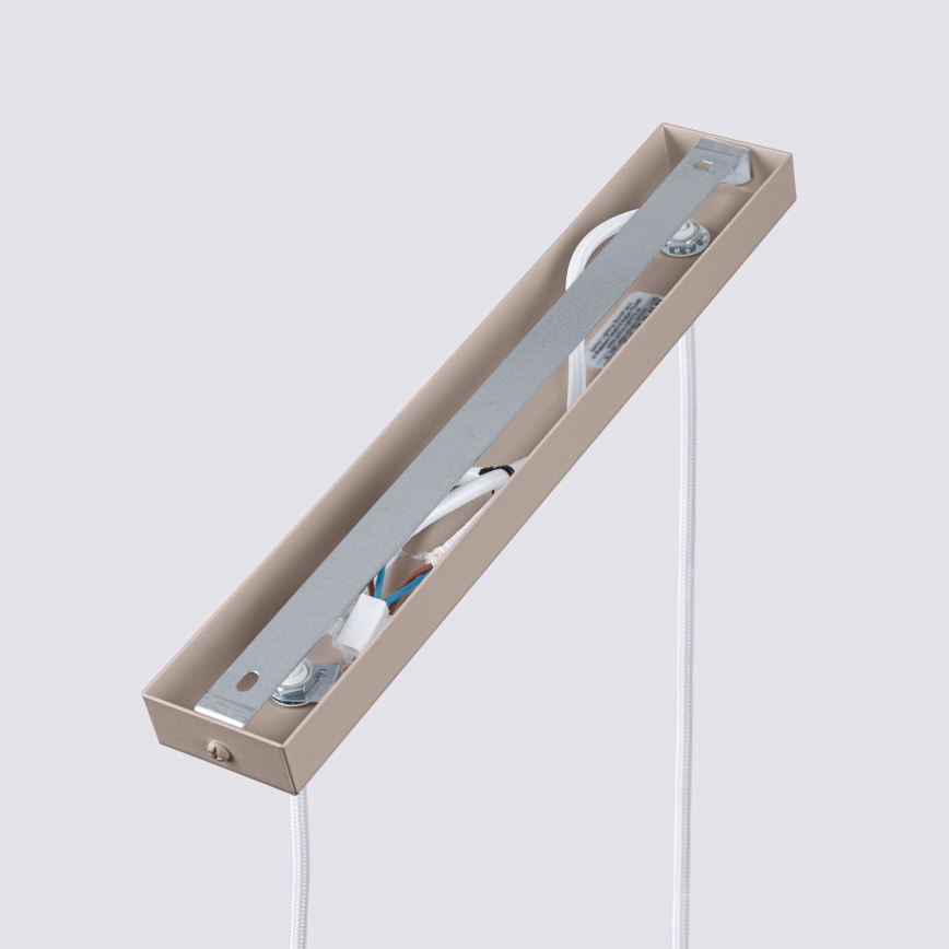 Brilagi - Ljuskrona med textilsladd CRESTO 2xGU10/10W/230V taupe