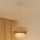 Brilagi - Ljuskrona med textilsladd DENVER LUNETA 1xE27/15W/230V diameter 25 cm beige/brun/grädde