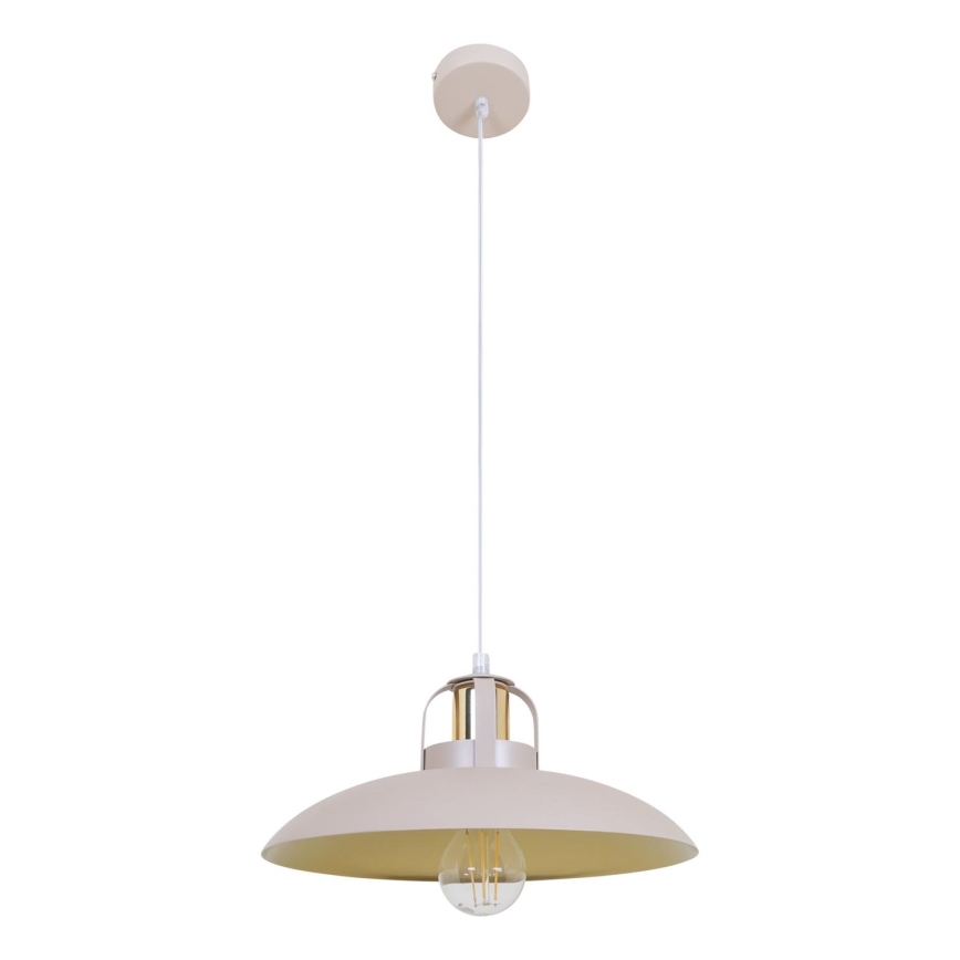 Brilagi - Ljuskrona med textilsladd FLAMENGO 1xE27/60W/230V beige