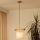 Brilagi - Ljuskrona med textilsladd FOREST 1xE27/15W/230V tall/brun/grädde