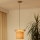 Brilagi - Ljuskrona med textilsladd FOREST 1xE27/15W/230V tall/brun