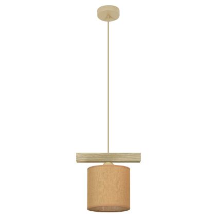 Brilagi - Ljuskrona med textilsladd FOREST 1xE27/15W/230V tall/brun