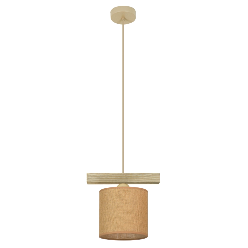 Brilagi - Ljuskrona med textilsladd FOREST 1xE27/15W/230V tall/brun