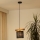 Brilagi - Ljuskrona med textilsladd FOREST 1xE27/15W/230V tall/svart