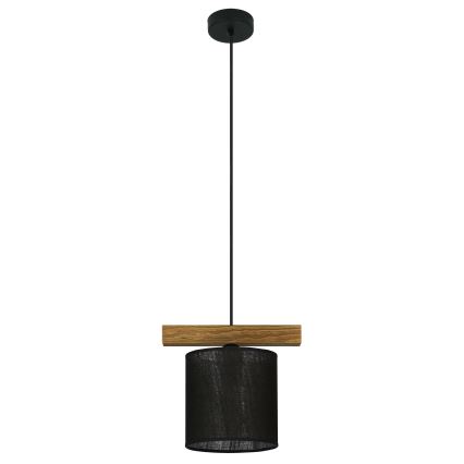 Brilagi - Ljuskrona med textilsladd FOREST 1xE27/15W/230V tall/svart