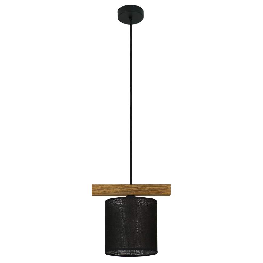 Brilagi - Ljuskrona med textilsladd FOREST 1xE27/15W/230V tall/svart