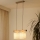 Brilagi - Ljuskrona med textilsladd FOREST 2xE27/15W/230V tall/brun/grädde