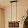 Brilagi - Ljuskrona med textilsladd FOREST 2xE27/15W/230V tall/svart