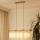 Brilagi - Ljuskrona med textilsladd FOREST 3xE27/15W/230V tall/brun/grädde