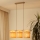 Brilagi - Ljuskrona med textilsladd FOREST 3xE27/15W/230V tall/brun