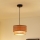 Brilagi - Ljuskrona med textilsladd MONTANA BOHO 1xE27/15W/230V diameter 25 cm brun/svart