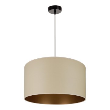 Brilagi - Ljuskrona med textilsladd OREGON ROLLER VEGE 1xE27/15W/230V diameter 45 cm beige