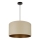 Brilagi - Ljuskrona med textilsladd OREGON ROLLER VEGE 1xE27/15W/230V diameter 45 cm beige