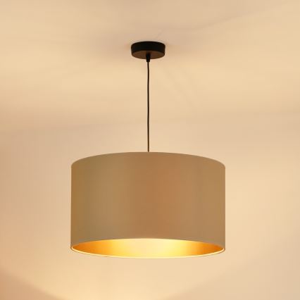 Brilagi - Ljuskrona med textilsladd OREGON ROLLER VEGE 1xE27/15W/230V diameter 45 cm beige