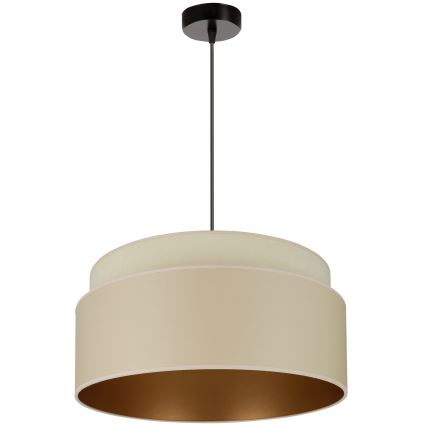 Brilagi - Ljuskrona med textilsladd OREGON VEGE 1xE27/15W/230V diameter 45 cm beige