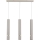 Brilagi - Ljuskrona med textilsladd POKER 3xGU10/25W/230V beige/guld