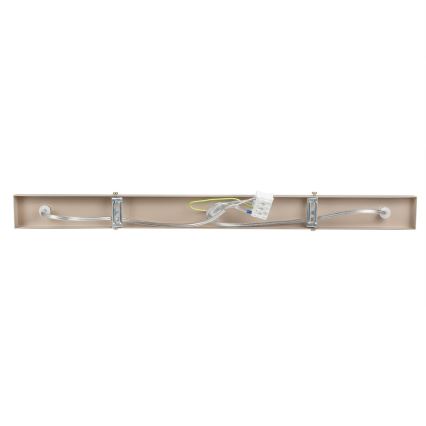 Brilagi - Ljuskrona med textilsladd POKER 3xGU10/25W/230V beige/guld