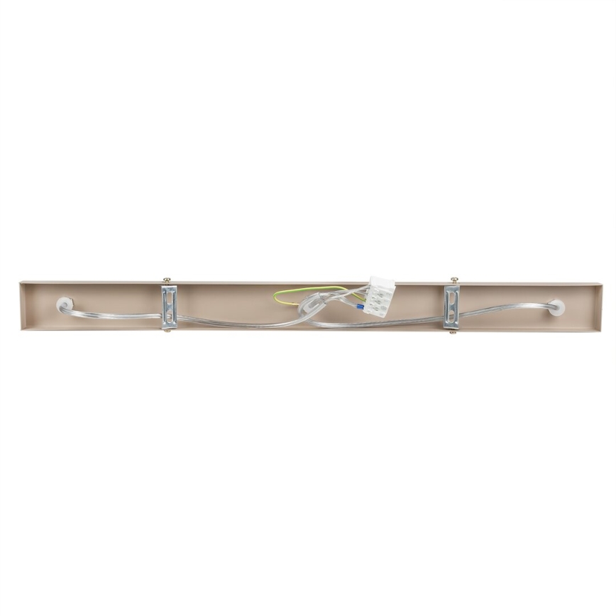 Brilagi - Ljuskrona med textilsladd POKER 3xGU10/25W/230V beige/guld