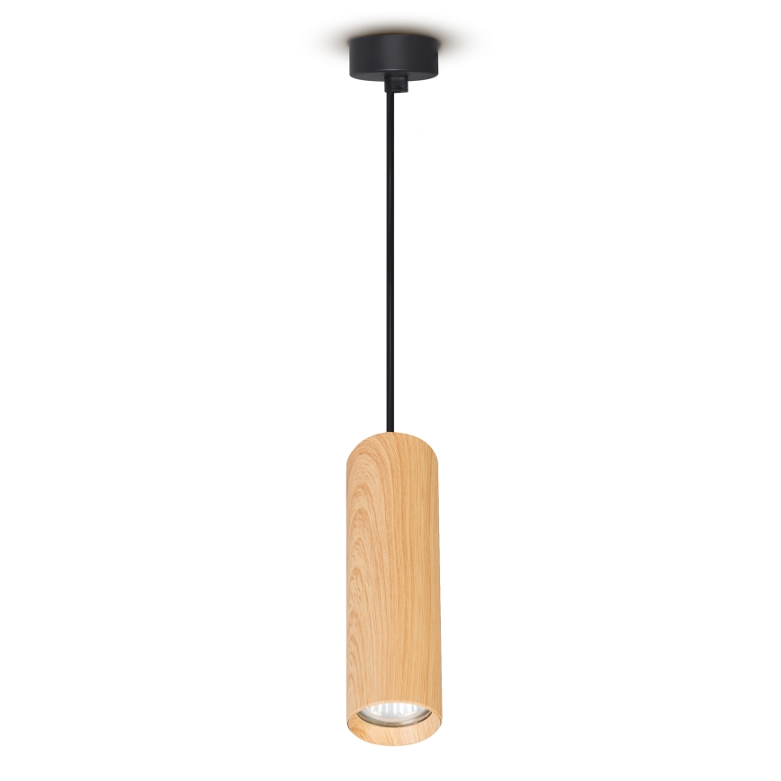Brilagi - Ljuskrona med textilsladd SELE 1xGU10/30W/230V svart/ekdekor