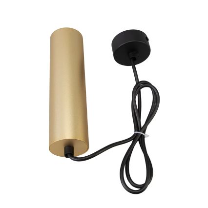 Brilagi - Ljuskrona med textilsladd SELE 1xGU10/30W/230V svart/guld