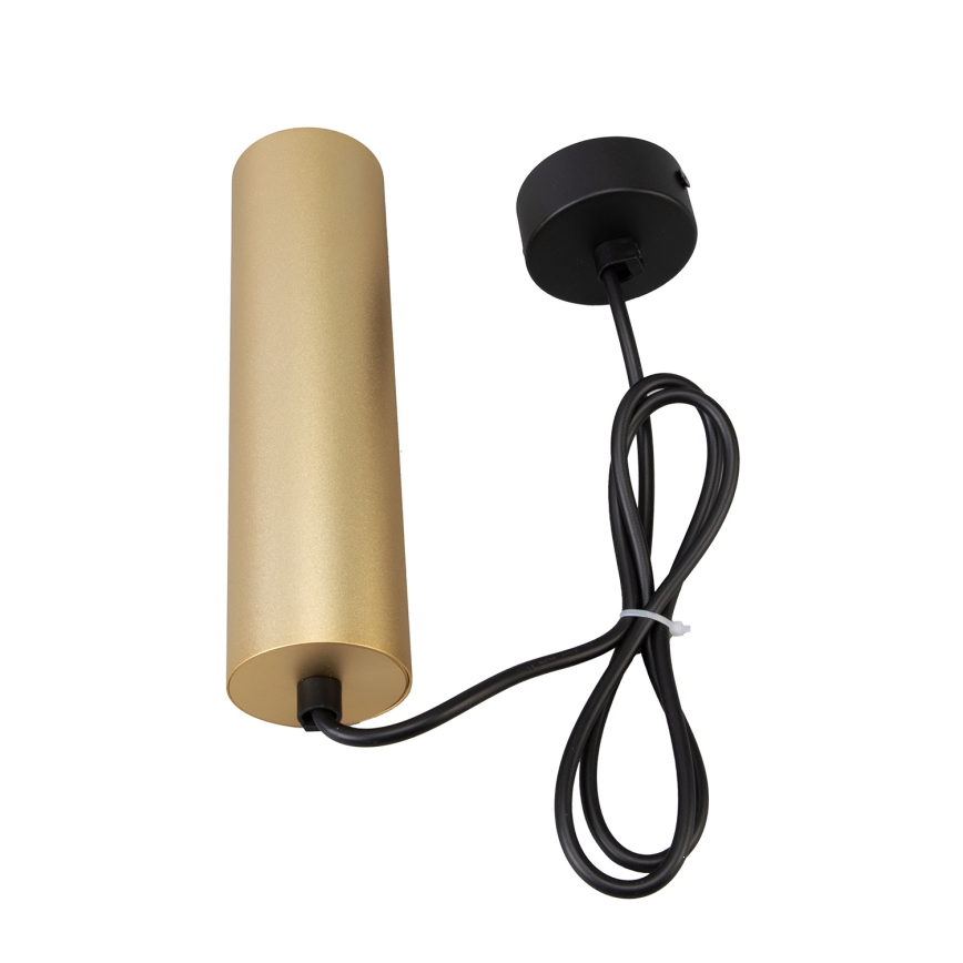 Brilagi - Ljuskrona med textilsladd SELE 1xGU10/30W/230V svart/guld