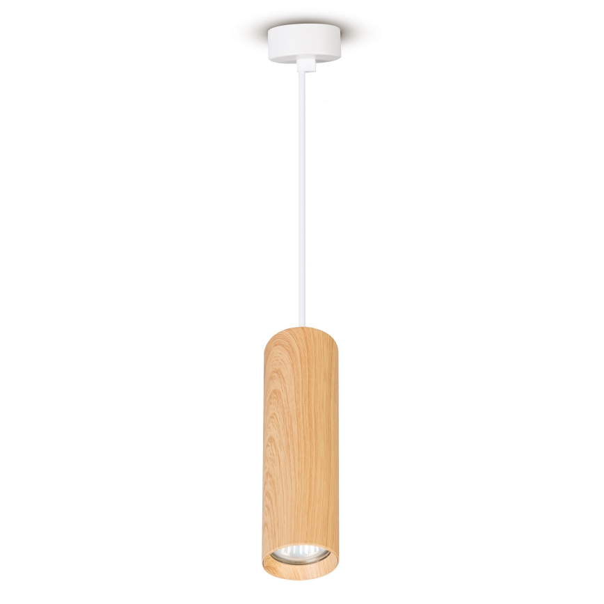 Brilagi - Ljuskrona med textilsladd SELE 1xGU10/30W/230V vit/ekdekor