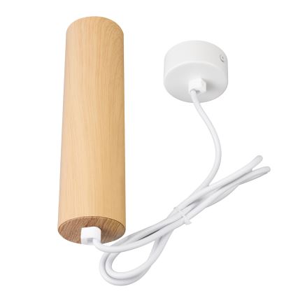 Brilagi - Ljuskrona med textilsladd SELE 1xGU10/30W/230V vit/ekdekor