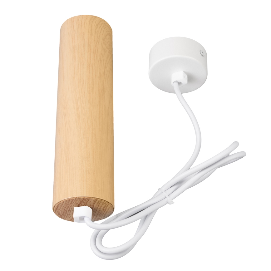 Brilagi - Ljuskrona med textilsladd SELE 1xGU10/30W/230V vit/ekdekor