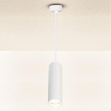 Brilagi - Ljuskrona med textilsladd SELE 1xGU10/30W/230V vit