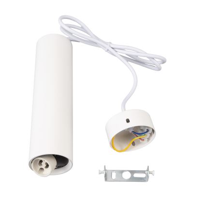 Brilagi - Ljuskrona med textilsladd SELE 1xGU10/30W/230V vit