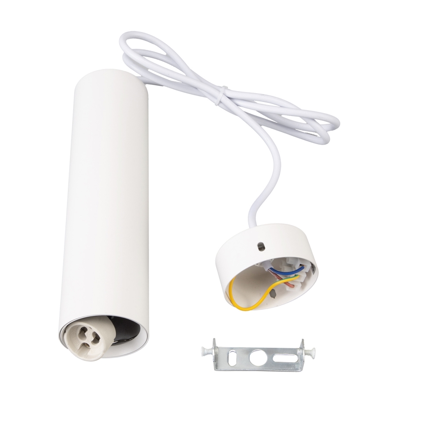 Brilagi - Ljuskrona med textilsladd SELE 1xGU10/30W/230V vit