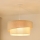 Brilagi - Ljuskrona med textilsladd SHINE 1xE27/15W/230V diameter 50 cm grädde