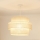 Brilagi - Ljuskrona med textilsladd SPACE YUTE 1xE27/15W/230V diameter 50 cm grädde/vit