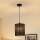 Brilagi - Ljuskrona med textilsladd TUBES 1xE27/15W/230V diameter 20 cm svart