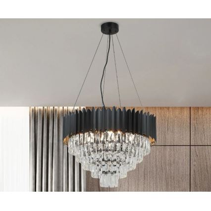 Brilagi - Ljuskrona på kabel CARLOS 9xE14/40W/230V Ø 60 cm