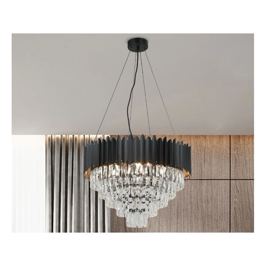 Brilagi - Ljuskrona på kabel CARLOS 9xE14/40W/230V Ø 60 cm