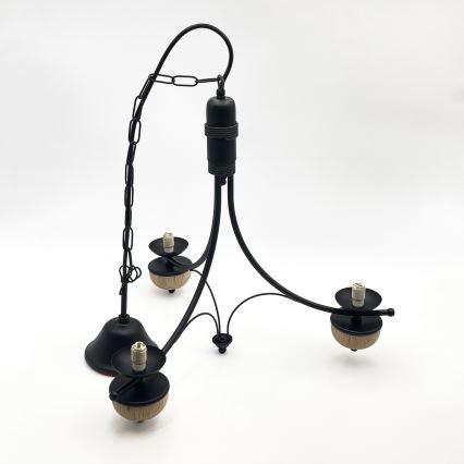 Brilagi - Ljuskrona på kedja COTTAGE 3xG9/40W/230V bok/vit
