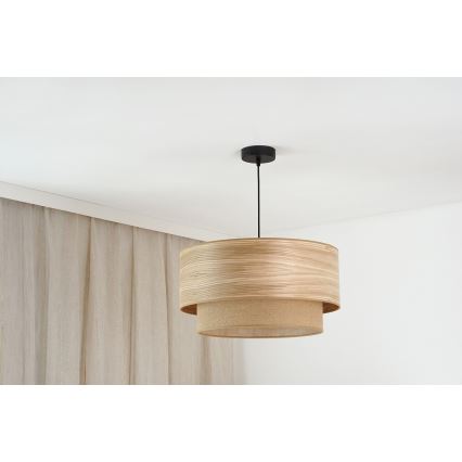 Brilagi - Taklampa MONTANA BOHO 1xE27/15W/230V Ø 45 cm brun/svart