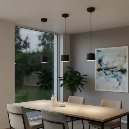 Brilagi - Pendellampa på vajer STRIPY 1xGX53/15W/230V svart