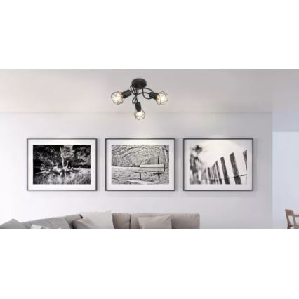 Brilagi - Plafondlampa CAGE 3xE14/40W/230V
