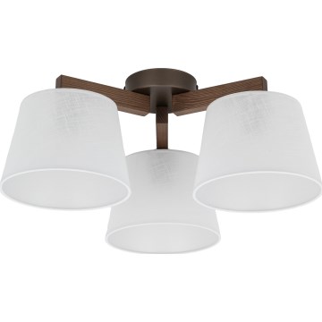 Brilagi - Plafondlampa LATTE 3xE27/60W/230V furu/vit