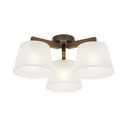 Brilagi - Plafondlampa LATTE 3xE27/60W/230V furu/vit