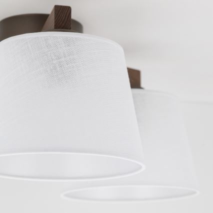 Brilagi - Plafondlampa LATTE 3xE27/60W/230V furu/vit