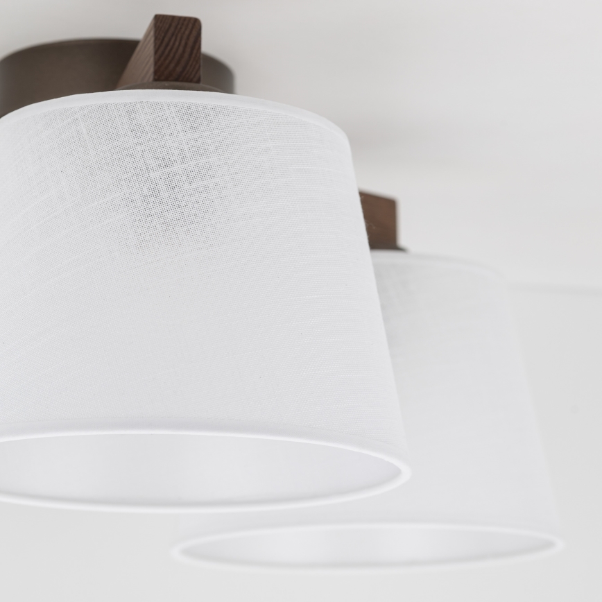Brilagi - Plafondlampa LATTE 3xE27/60W/230V furu/vit