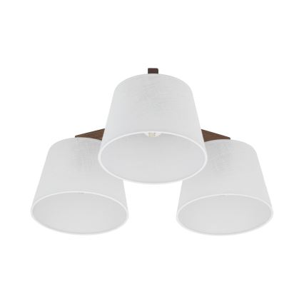 Brilagi - Plafondlampa LATTE 3xE27/60W/230V furu/vit