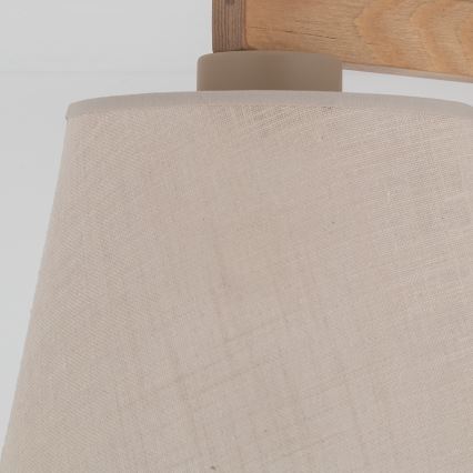 Brilagi - Plafondlampa LATTE SABIA 3xE27/60W/230V furu/beige