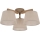 Brilagi - Plafondlampa LATTE SABIA 3xE27/60W/230V furu/beige