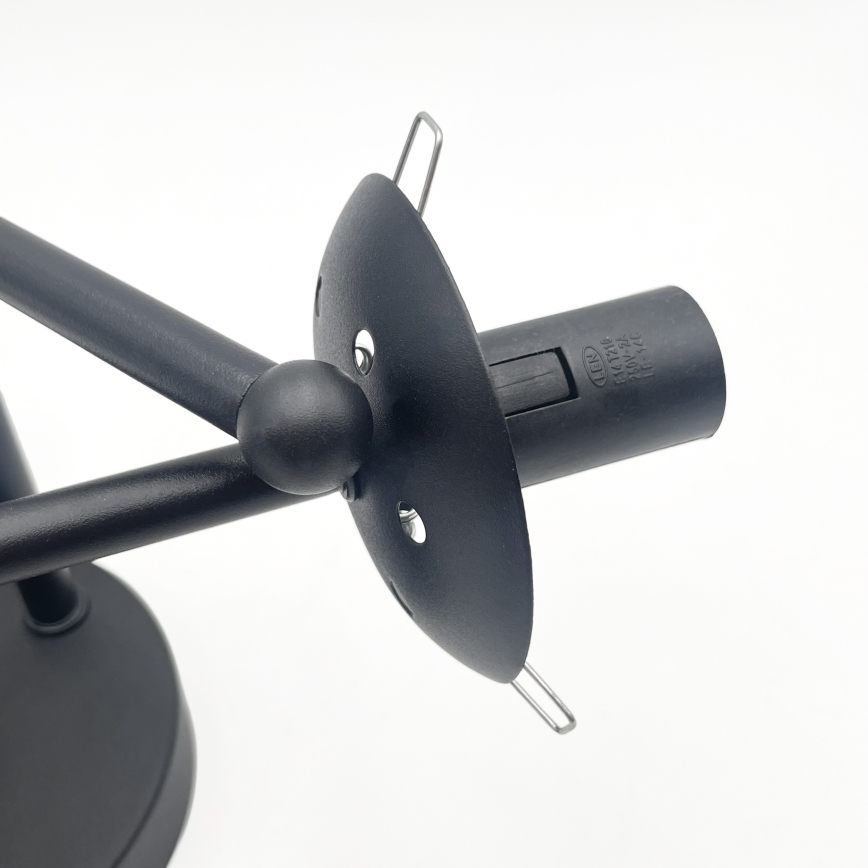 Brilagi - Plafondlampa MALIVA 3xE14/15W/230V svart/rökfärgad